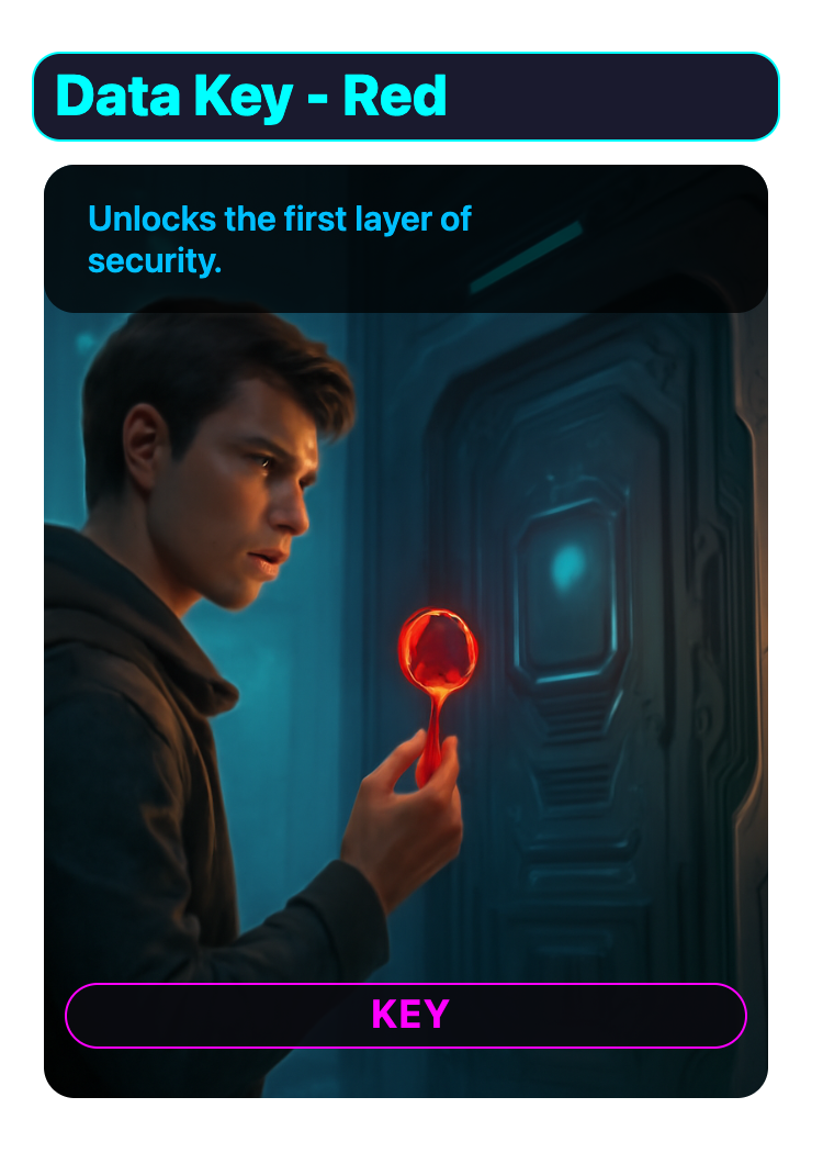 Strategy game card — Data Key